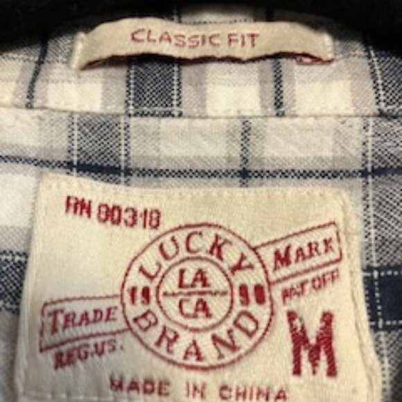 Lucky Brand L/S Snap Shirt  Size M  Classic Fit - Picture 3 of 11